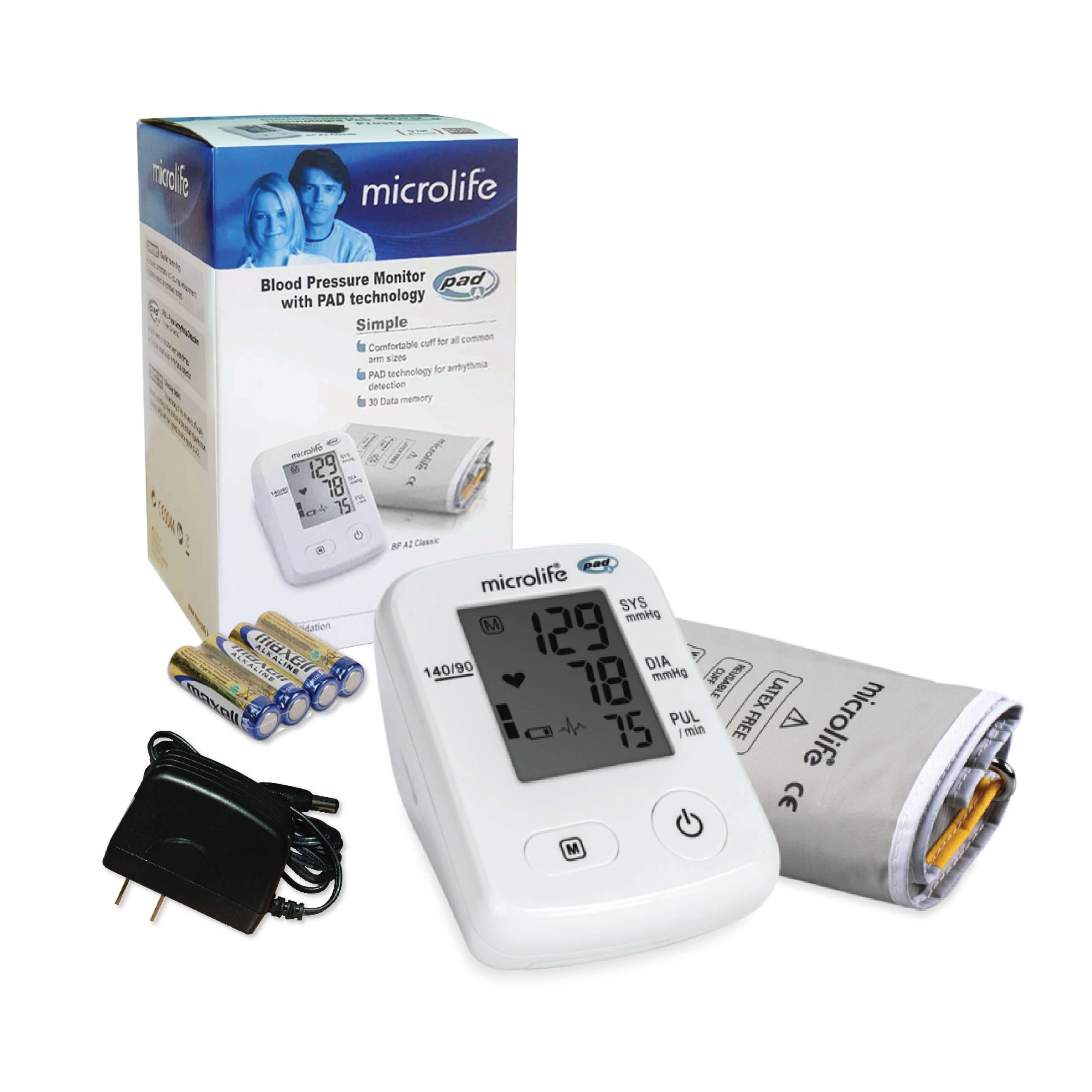 Microlife BP A2 Classic Blood Pressure Monitor with Pad Technology